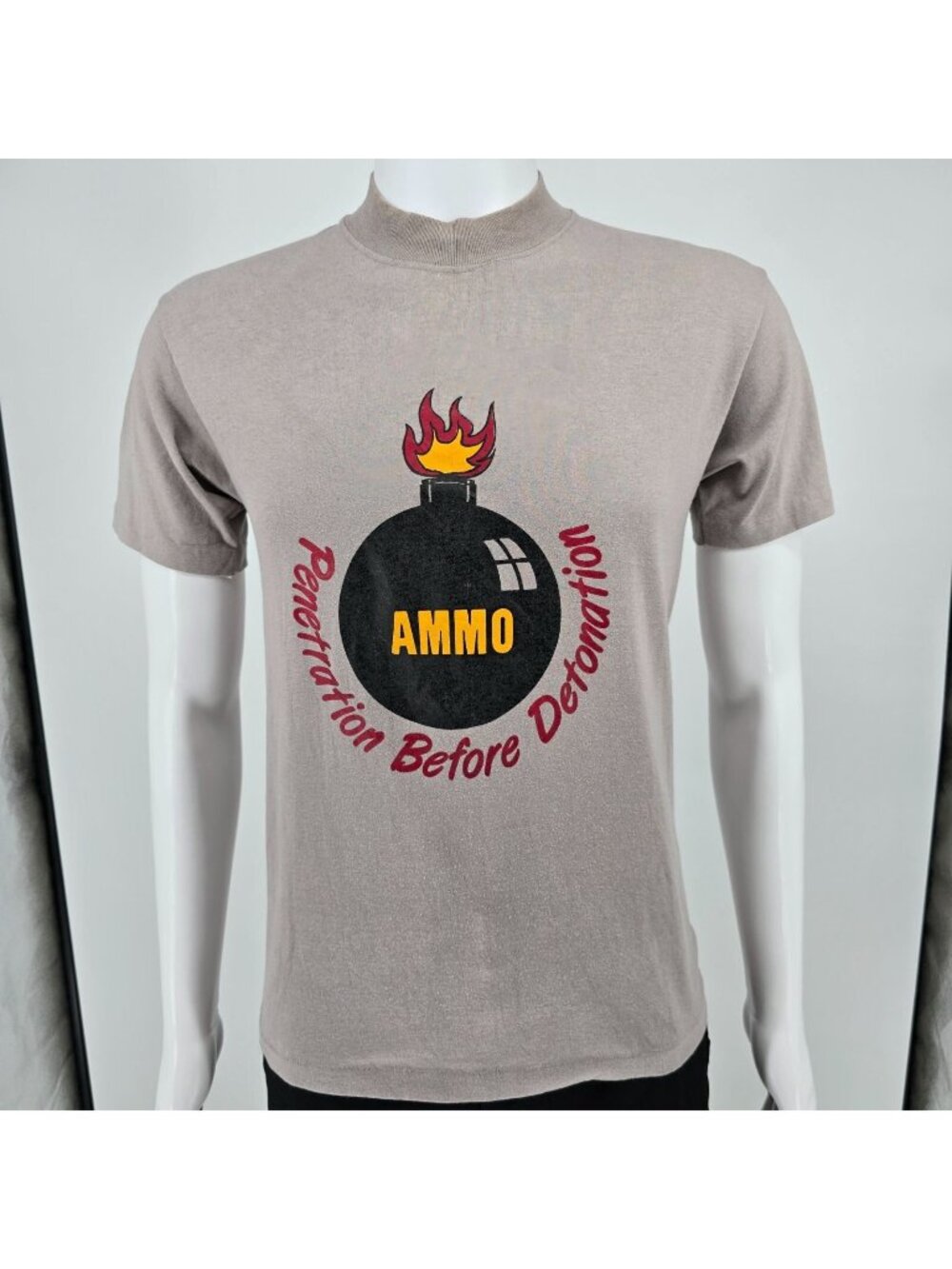 Vintage 1980s USAF Ammo Troops "Penetration Before Detonation" T-Shirt (S/M)